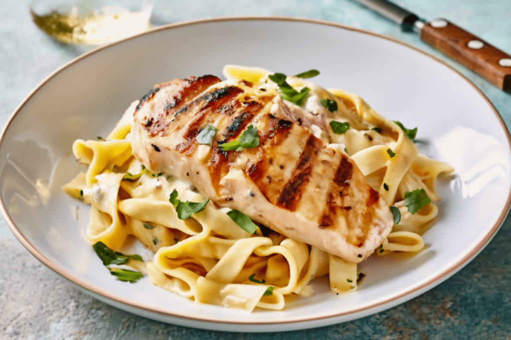 grilled chicken alfredo