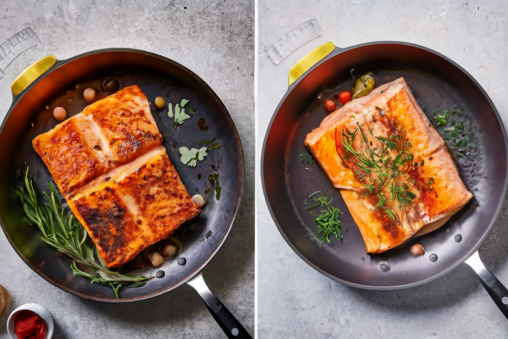 Is it better to bake or pan fry salmon?